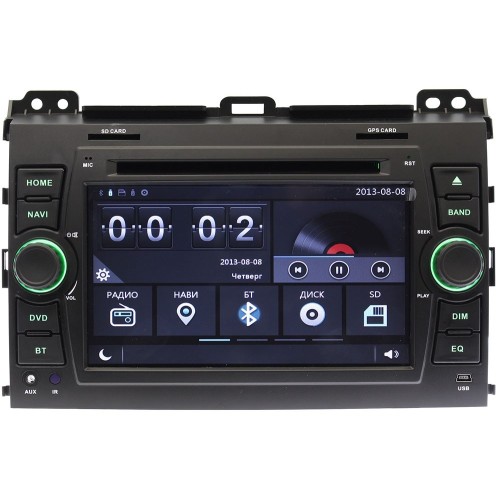 Штатная магнитола Ksize W2-E8129T для Toyota Land Cruiser Prado 120 2002-2009