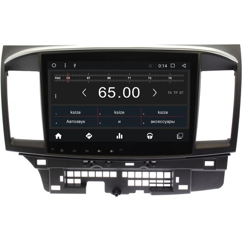 Штатная магнитола Wide Media WM-CF3042NC для Mitsubishi Lancer X 2007-2016 Android 7