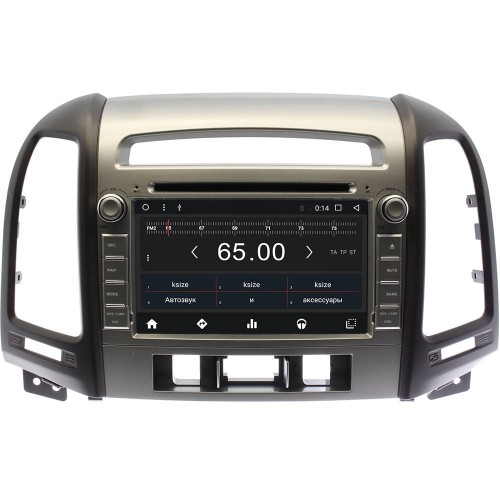 Штатная магнитола Wide Media WM-KR7031NC для Hyundai Santa Fe II 2006-2010 (3 кнопки) Android 7.1.2