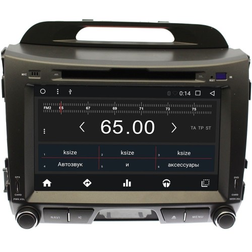 Штатная магнитола Wide Media WM-KR8038MA для Kia Sportage III 2010-2016 Android 6.0.1