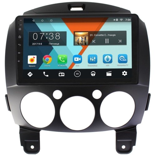 Штатная магнитола Wide Media MT9031MF для Mazda 2 II 2007-2014 на Android 6.0.1