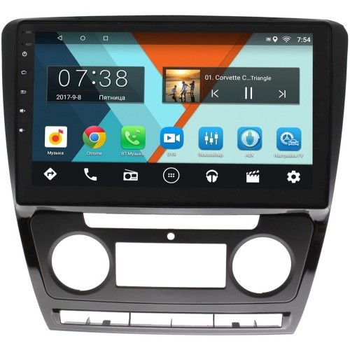 Штатная магнитола Wide Media MT1022MF для Skoda Octavia II (A5) 2004-2013 на Android 6.0.1