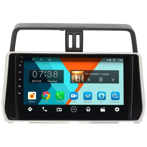 Штатная магнитола Wide Media MT1038MF для Toyota Land Cruiser Prado 150 2017-2020 на Android 6.0.1