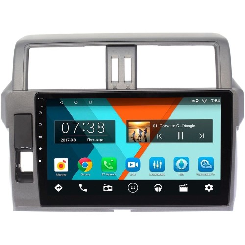 Штатная магнитола Wide Media MT1007MF для Toyota Land Cruiser Prado 150 2013-2017 на Android 6.0.1