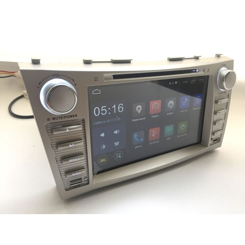 Штатная магнитола LeTrun 1422 Toyota Camry 2006+ 6.0.1 8 дюймов (4G LTE 2GB)