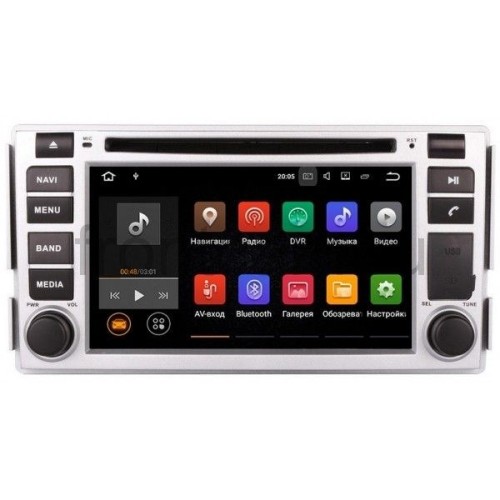 Штатная магнитола LeTrun 1876 Hyundai Santa Fe II 2006-2010 на Android 7.1.1