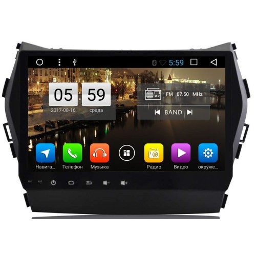 Штатная магнитола LeTrun 2118 Hyundai Santa Fe III 2012-2017 Android 6.0.1 Allwinner T3