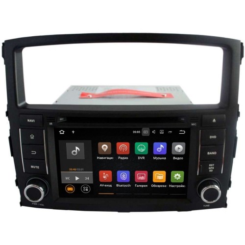 Штатная магнитола LeTrun 2065 Mitsubishi Pajero IV 2006-2017 на Android 7.1.1