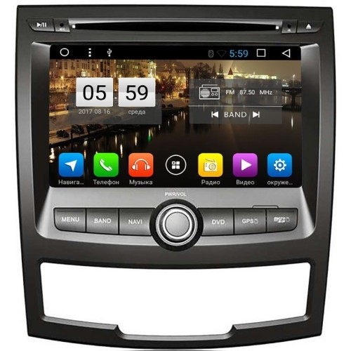 Штатная магнитола LeTrun 2061 SsangYong Actyon II 2010-2013 Android 6.0.1 Allwinner T3