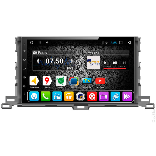 Штатная магнитола DayStar DS-7094HB для Toyota Highlander 2014+ на Android 9.0