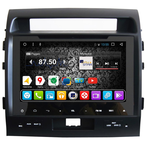 Штатная магнитола DayStar DS-9006HD для Toyota Land Cruiser 200 на Android 9.0