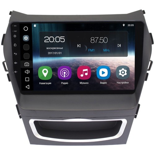 Магнитола FarCar S200 для Hyundai Santa Fe III 2012-2017 на Android 8.0 (V209R)