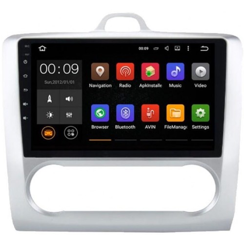 Штатная магнитола Roximo 4G RX-1702A для Ford Focus 2 2005-2011 на Android 12.0 (Для комплектации с климат-контролем)