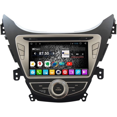 Штатная магнитола DayStar DS-7052HD для Hyundai Elantra 2011+ на Android 9.0