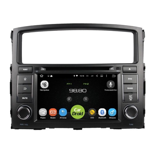Штатная магнитола Roximo CarDroid RD-2603D для Mitsubishi Pajero 4 2006-2019 (Android 9.0) DSP