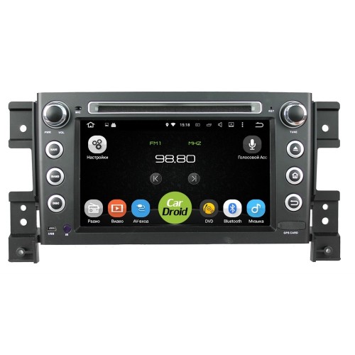 Штатная магнитола Roximo CarDroid RD-3503D для Suzuki Grand Vitara 2 2005-2015 (Android 9.0),DSP