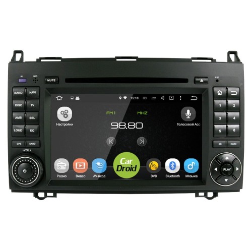 Штатная магнитола Roximo CarDroid RD-2503 Mercedes-Benz A-klasse (W169) 2004-2012, B-klasse (W245) 2005-2011, Vito ll (W639) 2006-2014, Vito III (W447) 2014-2024, Viano ll (W639) 2006-2014, Sprinter на Android 8.0
