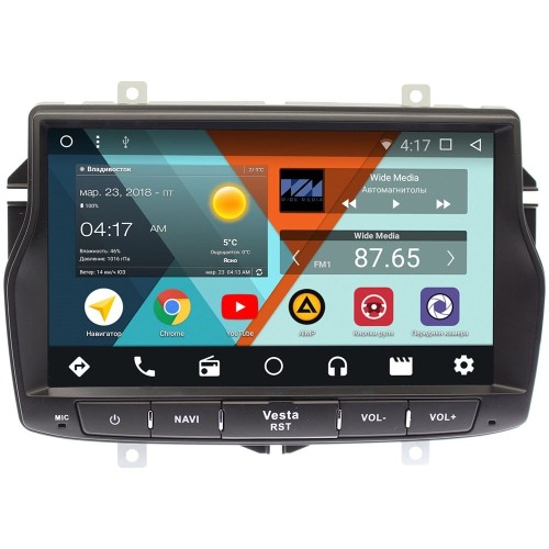 Штатная магнитола Wide Media WM-CF3087NB для Lada Vesta 2015-2022 Android 7.1.2