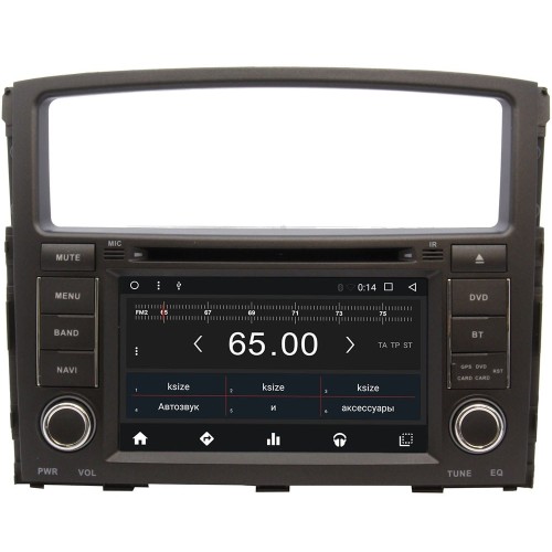 Штатная магнитола Wide Media WM-KR7040NC для Mitsubishi Pajero IV 2006-2019 Android 7.1.2