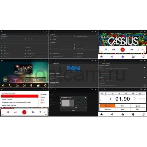 Штатная магнитола Wide Media WM-CF3042NB для Mitsubishi Lancer X 2007-2016 Android 7.1.2