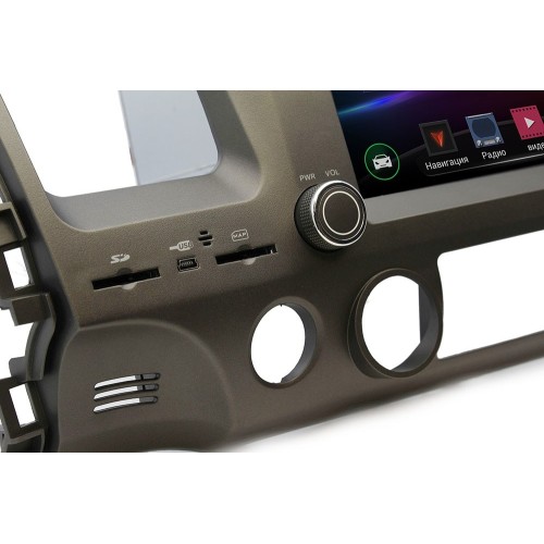 Штатная магнитола Ksize DVA-ZN7019L для Honda Civic 4D 2006-2011 на Android 4.2.2