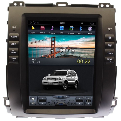 Штатная магнитола Ksize DVA-CF3115KE для Lexus GX 2002-2009 Android 4.4.2