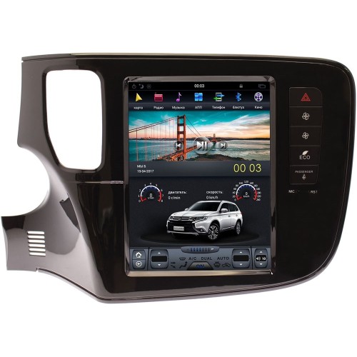 Штатная магнитола Ksize DVA-CF3108KE для Mitsubishi Outlander III 2013-2020 Android 4.4.2
