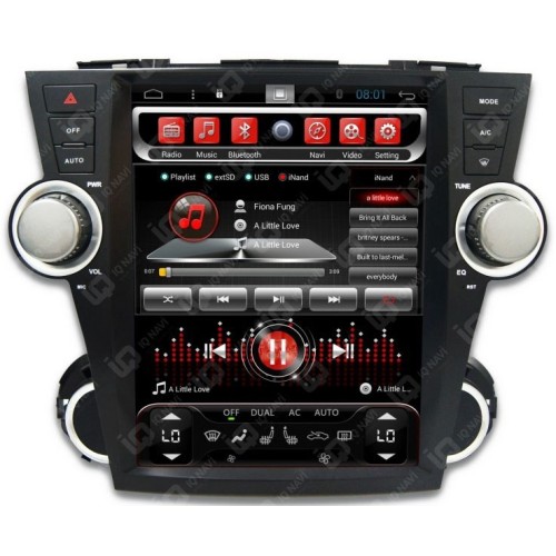 IQ NAVI T58-2915TS Toyota Highlander (U40) 2007-2013 на Android 6.0.1 Octa-Core (8 ядер)