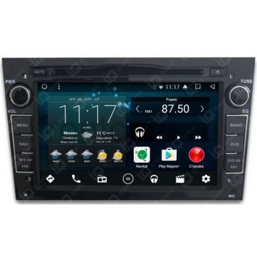 Штатная магнитола IQ NAVI D58-2201B Opel Astra. Corsa, Zafira, Vectra на Android 6.0.1 Octa-Core (8 ядер) 7