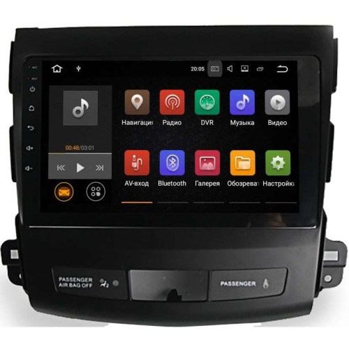 Штатная магнитола Citroen C-Crosser 2007-2013 LeTrun 2230 на Android 7.1.1 Allwinner T3