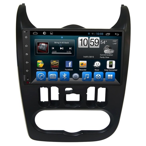 Штатная магнитола CarMedia KR-9052-T8 Renault Logan I 2010-2013, Sandero I 2009-2014 на Android 9.0