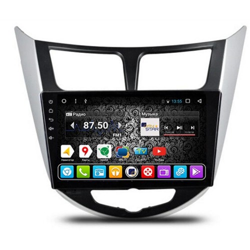 Штатная магнитола DayStar DS-7011HB для Hyundai Solaris на Android 9.0