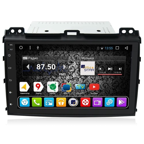 Штатная магнитола DayStar DS-8001HB для Toyota LC Prado 120 на Android 9.0