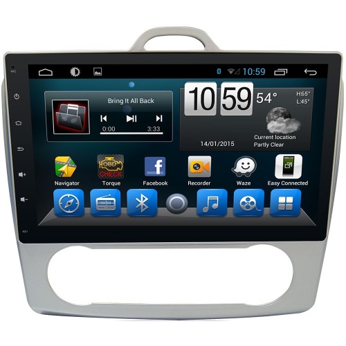 Автомагнитола CarMedia KR-1059-T8 Ford Focus II 2005-2010 (климат) на Android 9.0
