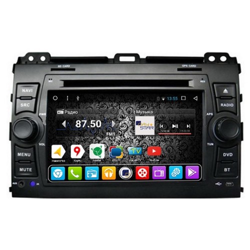 Штатная магнитола DayStar DS-8001HD для Toyota LC Prado 120 на Android 9.0