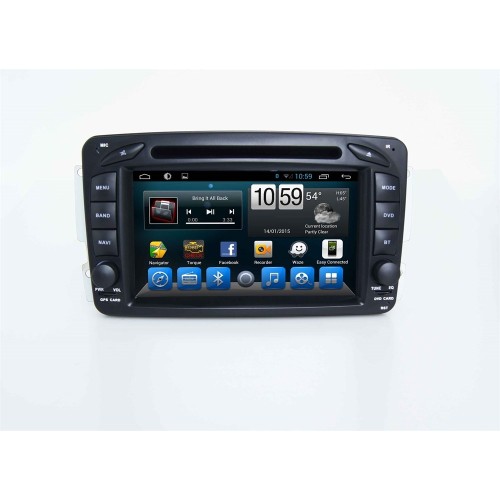Штатная магнитола CarMedia KR-7108-T8 Mercedes C-klasse (W203) 2000-2004, CLK-klasse (W209) 2002-2005, Vito ll (W639) 2003-2005, Viano ll (W639) 2003-2006, G-klasse (W463) 2000-2006 на Android 9.0