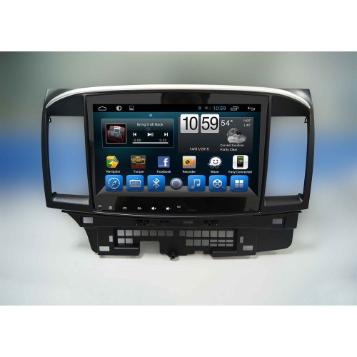 Штатная магнитола CarMedia KR-1049-T8 Mitsubishi Lancer X 2007-2018 на Android 9.0