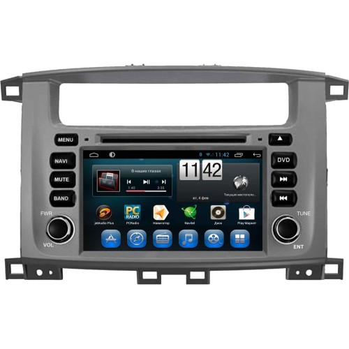 Штатная магнитола CarMedia KR-7083-T8 Toyota LC 100 2002-2007 на Android 9.0