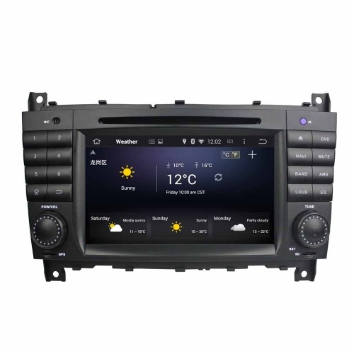 Штатная магнитола CarMedia KD-7218-P3-7 Mercedes C-klasse (W203), CLC-klasse, G-klasse (W463), CLK-klasse (W209) Android 7.1