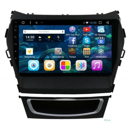 Штатная магнитола Vomi VM1890-T8 для Hyundai Santa Fe III 2012-2018 на Android 7.1.2