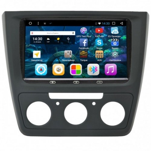 Штатная магнитола Vomi VM1688-T8 YTM для Skoda Yeti I 2009-2017 (кондиционер) на Android 7.1.2