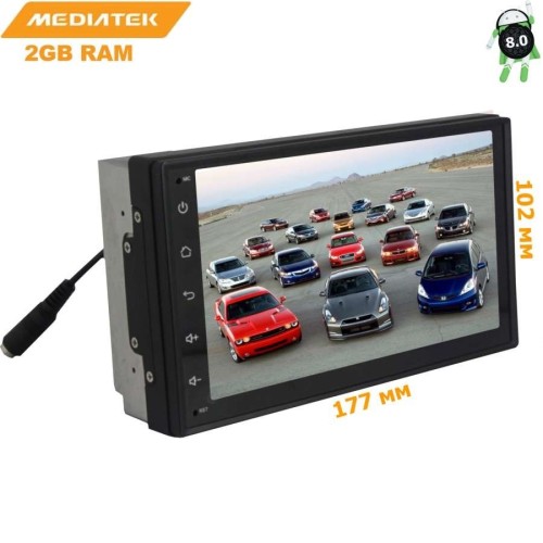 2 DIN УНИВЕРСАЛЬНАЯ МАГНИТОЛА NISSAN QASHQAI, X-TRAIL (ДО 14Г) LETRUN 2380 ANDROID 8.0.1 MTK-L 2 GB