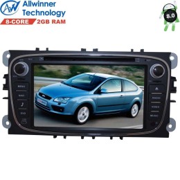 Автомагнитола Ford Focus, Mondeo, S-Max, Galaxy, C-Max LeTrun 2524 DSP на Android 8.0 (черная)