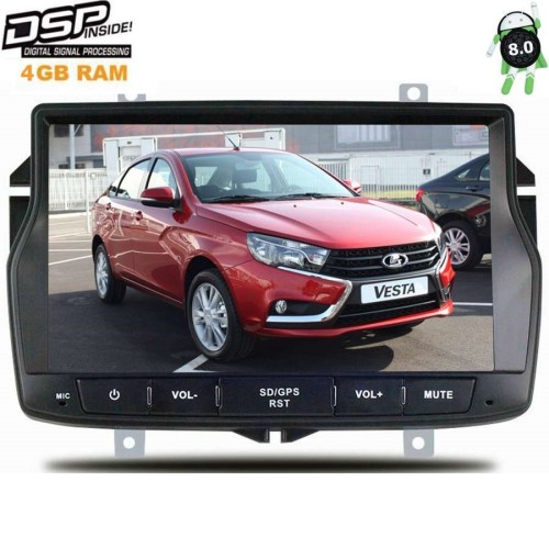 Штатная магнитола Lada Vesta 2015-2022, Vesta Cross 2017-2018 LeTrun 2392 DSP на Android 8.0
