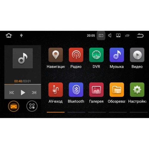 ШТАТНАЯ МАГНИТОЛА MITSUBISHI PAJERO 4 LETRUN 2038 ANDROID 7.1.1 ЭКРАН 8 ДЮЙМОВ
