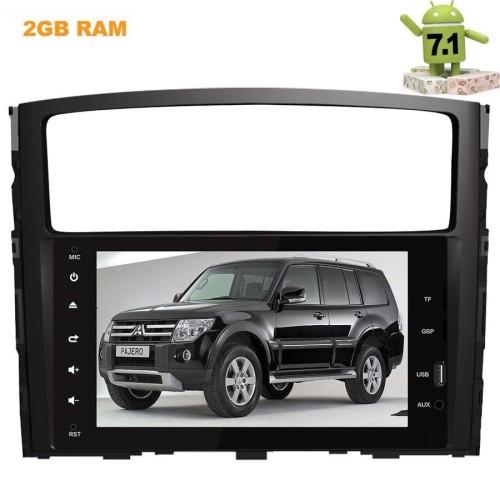 ШТАТНАЯ МАГНИТОЛА MITSUBISHI PAJERO 4 LETRUN 2038 ANDROID 7.1.1 ЭКРАН 8 ДЮЙМОВ