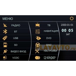 ШТАТНАЯ МАГНИТОЛА SSANGYONG RODIUS, STAVIC, REXTON С 2013 ГОДА LETRUN 1106