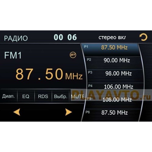 ШТАТНАЯ МАГНИТОЛА SSANGYONG RODIUS, STAVIC, REXTON С 2013 ГОДА LETRUN 1106