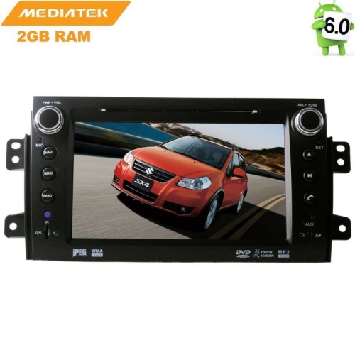 Штатная магнитола Suzuki SX4 I 2006-2014 LeTrun 2357 на Android 6.0.1 7 дюймов (4G LTE 2GB)