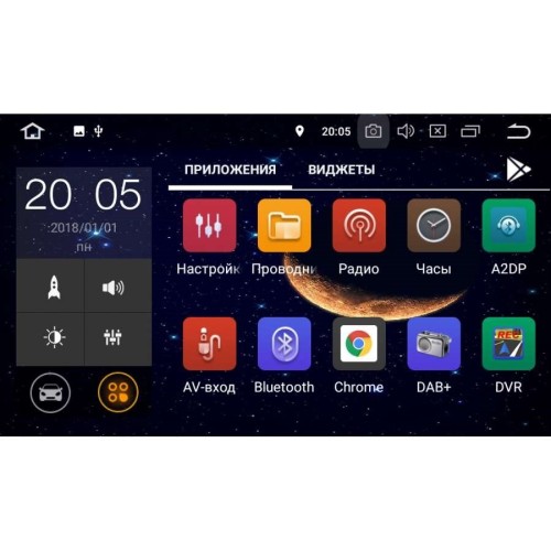 Штатная магнитола Toyota Avensis II 2003-2008 LeTrun 2542 на Android 8.1.1 (серебро)